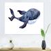 East Urban Home Whale On White IV - Nautical & Coastal Canvas Wall Art Print Canvas in Blue | 12 H x 20 W x 1 D in | Wayfair
