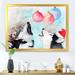 East Urban Home Three Funny Cute Husky Dogs in Christmas Hats - Print on Canvas in Blue/Green/Red | 12 H x 20 W x 1 D in | Wayfair