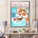 East Urban Home Funny Little Hamster Having Lunch - Print on Canvas Metal in Brown | 40 H x 30 W x 1.5 D in | Wayfair