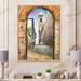 East Urban Home Street View of a Medieval City in Italy - Painting on Canvas Canvas, Cotton in Brown/Orange | 25 W x 1 D in | Wayfair