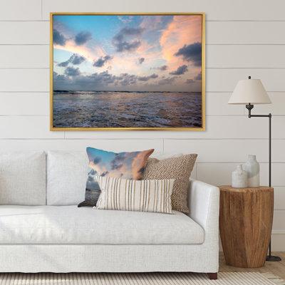 East Urban Home Sunset Sky over Calm Sea I - Photograph on Canvas in Blue | 13 H x 21 W x 1 D in | Wayfair BE9B206683464CEABC0268F83F79BECA