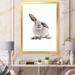 East Urban Home Portrait of a Rabbit on White II - Photograph on Canvas Metal in Black/Gray/White | 32 H x 16 W x 1 D in | Wayfair