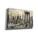 17 Stories 'Brooklyn Bridge & Gold' By Silvia Vassileva, Canvas Wall Art, 40"X26" Canvas, Wood in Gray | 26 H x 40 W x 1.5 D in | Wayfair