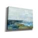 17 Stories 'Morning Seascape' By Silvia Vassileva, Canvas Wall Art, 34"X26" Canvas in Blue | 26 H x 34 W x 1.5 D in | Wayfair