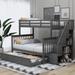 Nestfair Stairway Twin over Full Bunk Bed with Twin Size Trundle