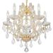 Crystorama Maria Theresa 20"W Gold 6-Light Crystal Chandelier