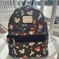 Disney Bags | Disney Parks Icons Loungefly 2020 Halloween Treats Mini Backpack Mickey Snacks | Color: Black/Orange | Size: Os