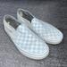 Vans Shoes | Blue Checkered Size 9 Woman’s Vans | Color: Blue/White | Size: 9