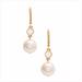 Kate Spade Jewelry | Kate Spade Bright Ideas Crystal Pearl Drop Earrings | Color: Cream/Gold | Size: Os
