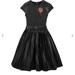 Disney Costumes | Descendants 3 Evie Faux Leather Dress For Girls | Color: Black/Gray | Size: 9 10