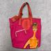 Coach Bags | Coach Bonnie Cashin Canvas Large Tote Orange Pink | Color: Orange/Pink | Size: Large