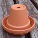 Mini Terracotta Flowerpot Ashtray (8cm diameter pot) Unglazed Saucer [F8/S11] (20)