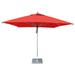 Bambrella Hurricane Square Market Umbrella Metal in Red | 115 H in | Wayfair 2.6m SQ-H-R