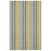 White 168 x 120 x 0.25 in Indoor/Outdoor Area Rug - White 168 x 120 x 0.25 in Indoor Area Rug - Dash and Albert Rugs Striped Handwoven Blue/Yellow/Indoor/Outdoor Area Rug Recycled P.E.T, | Wayfair