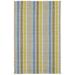 White 120 x 96 x 0.25 in Indoor/Outdoor Area Rug - White 120 x 96 x 0.25 in Indoor Area Rug - Dash and Albert Rugs Striped Handwoven Blue/Yellow/Indoor/Outdoor Area Rug Recycled P.E.T, | Wayfair