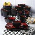 Gibson Soho Lounge 40 Piece - 128138.40R Ceramic/Earthenware/Stoneware in Red | Wayfair