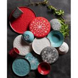 Porland Christina 12 Piece Dinnerware Set, Service for 4 Porcelain/Ceramic in Red | Wayfair 04USA000163