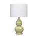 Dakota Fields Kronborg 20.5" Green Table Lamp Porcelain/Fabric in Green/White | 20.5 H x 12 W x 12 D in | Wayfair 2A40828B0AC5429C9EA27484991F688F