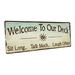 Trinx Outdoor Welcome To Our Deck Sign, Wall Art For Sunroom Signs, Outdoor Living, Garden Signs, Nursery, Veranda, Yard Signs | Wayfair