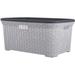 Rebrilliant Laundry Basket Plastic in Gray | 10.25 H x 15.75 W x 24 D in | Wayfair 1F85AE4DD92C433FA04A097776EFDEF9