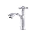 Robinet de cuisine en laiton/zinc, chrome, eau froide, bec bas, levier simple [QLI-FA-1351]