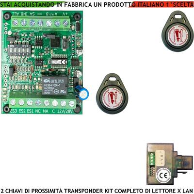 Chiave Elettronica di Prossimità Alimentazione 12 v Uscita Relè Contatto c.nc.na 2 a a 24 v