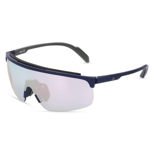 Adidas SP0044 Unisex-Sonnenbrille Vollrand Monoscheibe Kunststoff-Gestell, blau