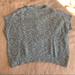 Anthropologie Sweaters | Anthropologie Field Flower Short-Sleeve, Knit Mock Neck Sweater | Color: Gray | Size: L