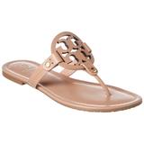 Tory Burch Shoes | Nib Tory Burch Miller Leather Thong Sandal Light Makeup Nude Us 7.5 8.5 9 9.5 | Color: Cream/Pink | Size: Various