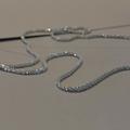 Anthropologie Jewelry | Anthropologie 925 Silver Sparkling Clavicle Chain Choker Necklace | Color: Silver/White | Size: Various