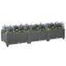 vidaXL Planter Raised Flower Bed with Rattan Look Plant Box Polypropylene