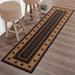 Farmhouse Jute Rug/Runner Rect Stencil Stars w/ Pad 24x96 - 2' x 8'