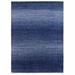 Shahbanu Rugs Navy Blue, Thick and Plush, Modern Chiaroscuro Collection, Hand Knotted Pure Wool Oriental Rug (9'1" x 12'1")