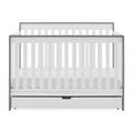 Delta Children Mercer 6-In-1 Convertible Crib w/ Storage Wood in Gray/White | 40 H x 54 W in | Wayfair W141150-166