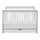 Delta Children Mercer 6-In-1 Convertible Crib w/ Storage Wood in White/Brown | 40 H x 54 W in | Wayfair W141150-166