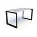 Compel Pivit Reversible Desk Wood/Metal in Black | 30" H x 72" W x 24" D | Wayfair PIV-OF-7224-WHT-BLK-BNDL