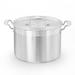 NutriChef 8 qt. Stainless Steel Stock Pot w/ Lid Stainless Steel in Gray | 8 H x 10 W in | Wayfair NCSPT8Q