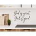 Story Of Home Decals God Is Great, God Is Good Wall Decal Vinyl in Brown | 20 H x 27.5 W in | Wayfair KITCHEN 189l