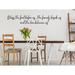 Story Of Home Decals Bless the Food Before Us the Family Beside Us & the Love Between Us Wall Decal Vinyl in Black | 4 H x 23 W in | Wayfair