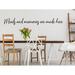Story Of Home Decals Meals & Memories Are Made Here Wall Decal Metal in Black | 10 H x 40 W in | Wayfair KITCHEN 207i