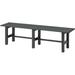 VegTrug Aluminum Picnic Outdoor Bench Metal in Gray | 16 H x 59 W x 14 D in | Wayfair PCJB15GYUSA