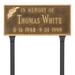 Montague Metal Products Inc. Memorial Plaque w/ Flower Metal | 7.25 H x 15.75 W x 0.32 D in | Wayfair PCS-95-ACC-LS