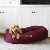 Majestic Pet Products Majestic Pet Personalized Bagel Donut Bolster Dog Bed Metal | 11 H x 52 W x 35 D in | Wayfair 720570929036-Baskerville-Black