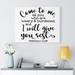 Trinx Give You Rest Matthew 11:28 Christian Wall Art Bible Verse Print Ready to Hang Canvas in Black | 24 H x 30 W x 1.25 D in | Wayfair