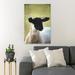 Rosalind Wheeler White & Black Sheep In Tilt Shift Lens - 1 Piece Rectangle Graphic Art Print On Wrapped Canvas in Black/Green/White | Wayfair