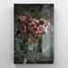 Red Barrel Studio® Pink Rose Flower Arrangement 1 Piece Rectangle Graphic Art Print On Wrapped Canvas in Gray/Pink | 14 H x 11 W x 2 D in | Wayfair