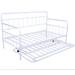 Rosalind Wheeler, Simple Metal Frame Sofa Bed Metal in White | 43 H x 77 W x 41 D in | Wayfair 543FFF635D584C4D8857C712B4BC5A33