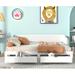 Red Barrel Studio® Wooden Daybed w/ Trundle Bed & Two Storage Drawers Wood in White | 29 H x 76.4 W x 77.2 D in | Wayfair