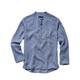 Mey & Edlich Herren Shirts Regular Fit Stehkragen Blau einfarbig