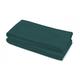 Drap plat 100% lin lavé uni 2 personnes - Vert - 240 x 300 cm - Vert